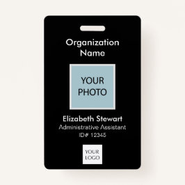 従業員パーソナライズされたの写真IDとロゴのバッジ バッジ