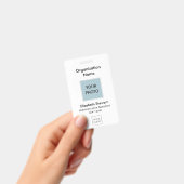 従業員パーソナライズされたの写真IDとロゴのバッジ バッジ (手持ち)