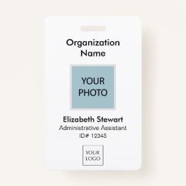 従業員パーソナライズされたの写真IDとロゴのバッジ バッジ
