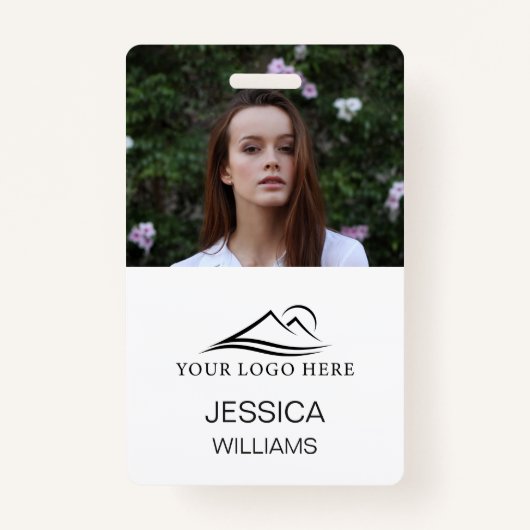 従業員パーソナライズされたの写真IDカード バッジ (正面)