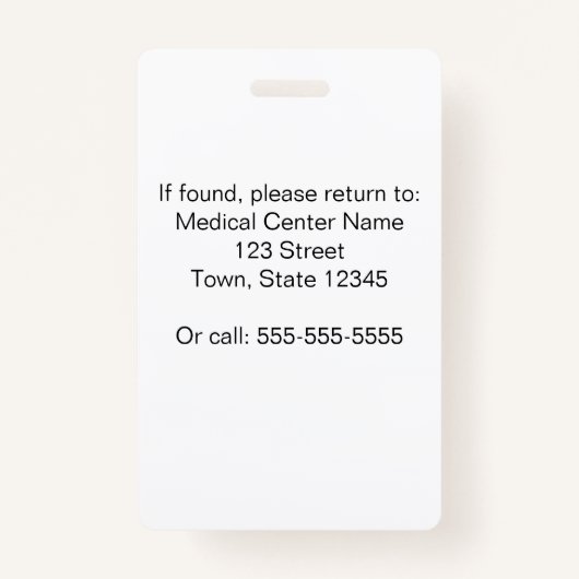 従業員パーソナライズされたの写真IDバッジ バッジ (裏面)