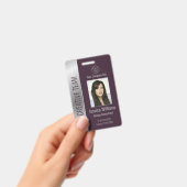 従業員パーソナライズされたバ企業のルガンディ銀ID バッジ (手持ち)