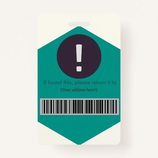 従業員パーソナライズされたロゴと写真IDバッジ バッジ (裏面)