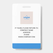 従業員パーソナライズされた企業のの写真IDバッジ バッジ (裏面)