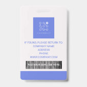 従業員パーソナライズされた企業のの写真IDバッジ バッジ (裏面)