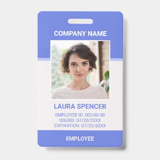 従業員パーソナライズされた企業のの写真IDバッジ バッジ (正面)