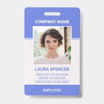 従業員パーソナライズされた企業のの写真IDバッジ