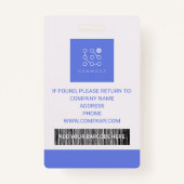 従業員パーソナライズされた企業のの写真IDバッジ バッジ (裏面)