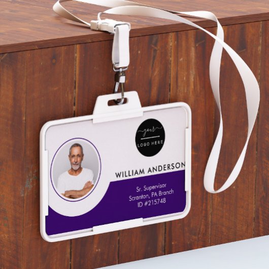 従業員パーソナライズされた写真ID会社セキュリティバ バッジ