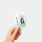 従業員パーソナライズされたID企業のバッジグリッター バッジ (手持ち)