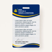 従業員パーソナライズされたID企業のバッジ バッジ (裏面)