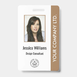 従業員パーソナライズされたID企業のバッジ（茶色） バッジ