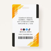 従業員パーソナライズされたID企業のバッジ(青) バッジ (裏面)