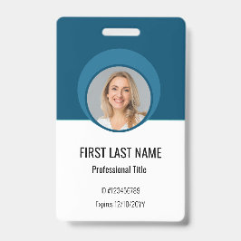 従業員パーソナライズされたID企業のバッジ（青） バッジ