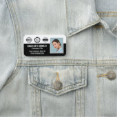 従業員ビジネス認定IDフォトブラック 名札 (インサイチュ)