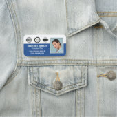 従業員ビジネス認定IDフォトブルー 名札 (インサイチュ)