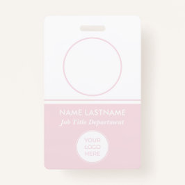 従業員ピンクロゴIDバッジ バッジ