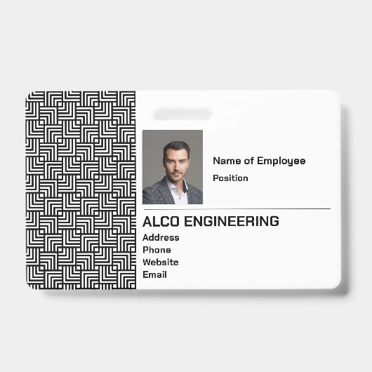 従業員フォトセキュリティバッジ バッジ (正面)