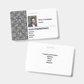 従業員フォトセキュリティバッジ バッジ (正面＆裏面)