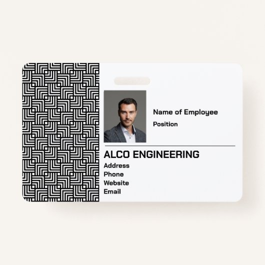 従業員フォトセキュリティバッジ バッジ (正面)