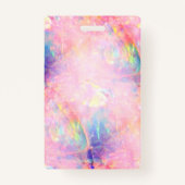 従業員フォトトレンディーホログラフィックオグラデーションパール バッジ (裏面)