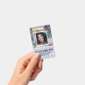 従業員フォトバッジQRコードバーコードプロパティ バッジ (手持ち)