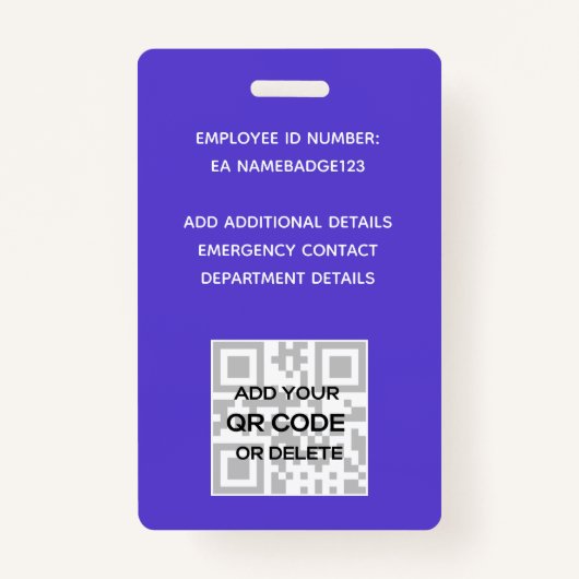 従業員フォトバッジQRコードバーコードベーカーのドーナツ バッジ (裏面)