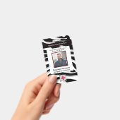 従業員フォトビジネスロゴ会社のカスタム バッジ (手持ち)