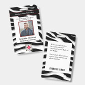 従業員フォトビジネスロゴ会社のカスタム バッジ (正面＆裏面)