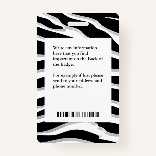 従業員フォトビジネスロゴ会社のカスタム バッジ (裏面)