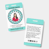 従業員フォトビジネス病院IDカードカスタム バッジ (正面＆裏面)