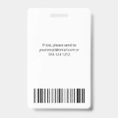 従業員フォトビモダンジネスブラック バッジ (Back)