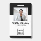 従業員フォトビモダンジネスブラック バッジ (Front)