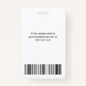 従業員フォトビモダンジネスブラック バッジ (裏面)