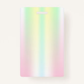 従業員フォトホログラフィックグリッターの乾燥 バッジ (裏面)