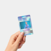 従業員フォトホログラフィックロゴの追加 バッジ (手持ち)