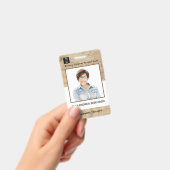 従業員フォトメディカルIDカードロゴパーソナライズされた バッジ (手持ち)