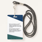 従業員フォトロゴバーコード名カスタムのID バッジ (裏面ランヤード)