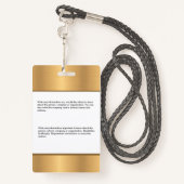 従業員フォトロゴバーコード名カスタム バッジ (裏面ランヤード)