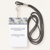 従業員フォトロゴ医療ビジネスカスタム バッジ (裏面ランヤード)