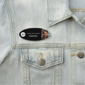 従業員フォトロゴ白黒シンプル 名札 (インサイチュ)