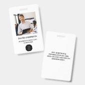 従業員フォトID会社セキュリティバッジ バッジ (正面&裏面)