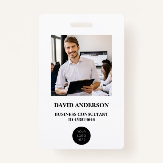 従業員フォトID会社セキュリティバッジ バッジ (正面)