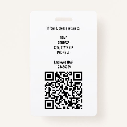 従業員フォトID会社セキュリティバッジ バッジ (裏面)