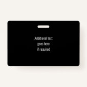 従業員フォトID会社ロゴセキュリティ バッジ (裏面)