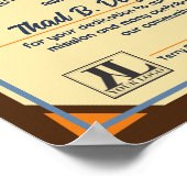 従業員ボランティアの承認優秀証明書 ポスター (角)