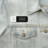 従業員モダンのカスタムロゴ白黒 名札 (インサイチュ)