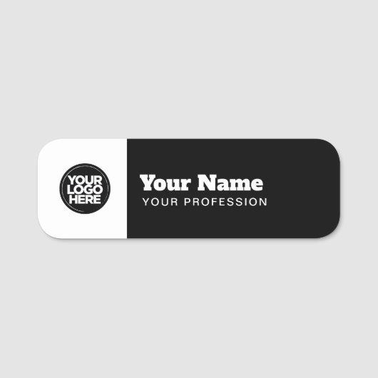 従業員モダンのピン名タグまたはロゴ付き磁気 名札 (正面)