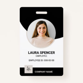 従業員モダンの中立写真IDバッジ バッジ