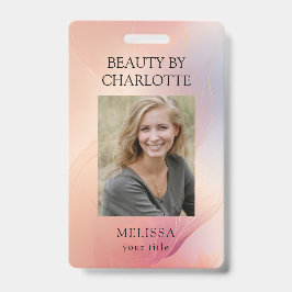 従業員モダンの写真IDバッジ バッジ